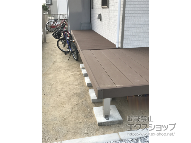 福岡県遠賀郡遠賀町ののウッドデッキ マージウッドデッキ 施工例