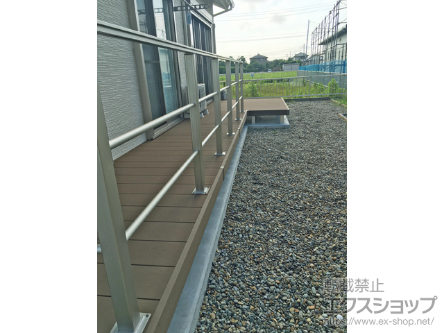 茨城県神栖市ののウッドデッキ リウッドデッキ 200 施工例