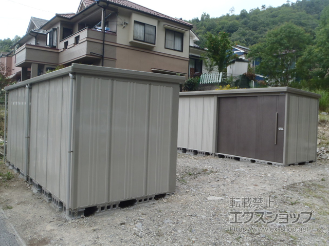 広島県広島市のの物置・屋外倉庫 Mr.ストックマンダンディ 一般型 5079×1922×2110 ND-5019-B 施工例