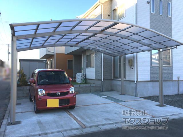 宮城県大崎市ののカーポート レイナツインポートグラン 積雪〜20cm対応 施工例