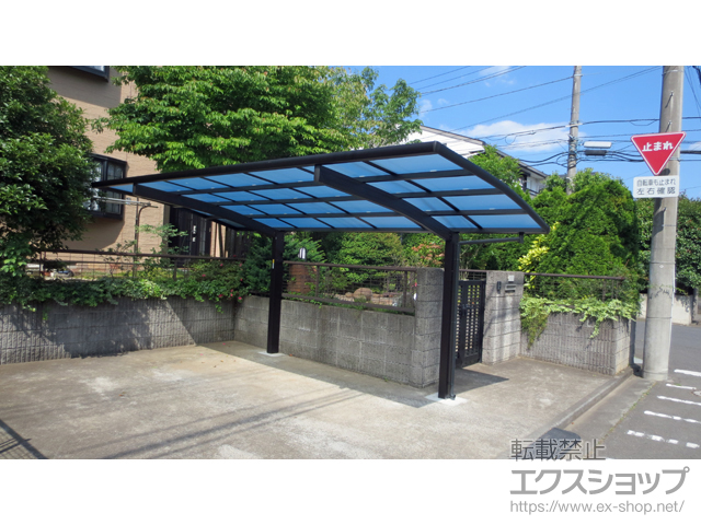 茨城県龍ケ崎市ののカーポート レイナポートグラン　積雪〜20cm対応 施工例