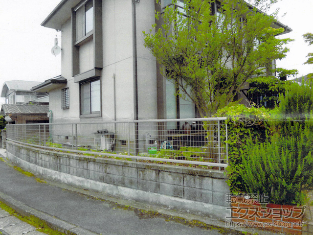 鹿児島県日置市ののフェンス・柵 アルメッシュフェンス1型 フリーポールタイプ 施工例