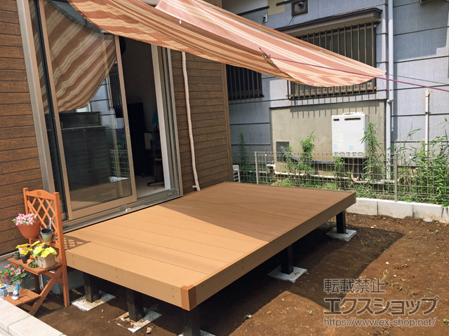 千葉県鎌ケ谷市ののウッドデッキ マージウッドデッキ 施工例