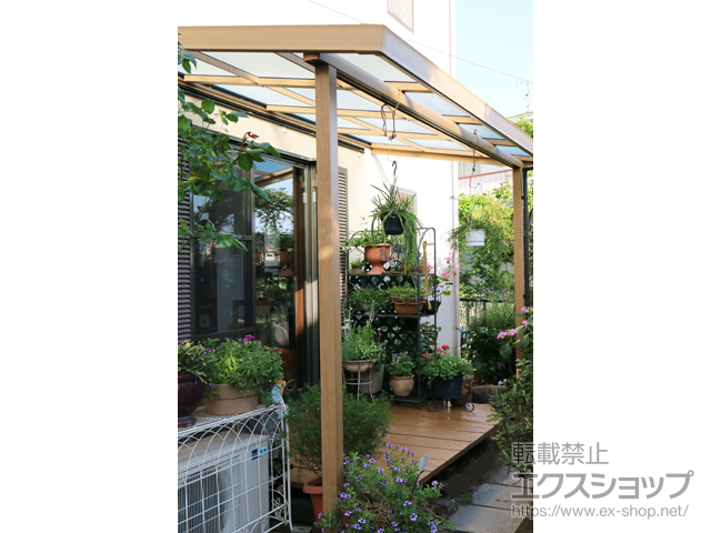 愛知県日進市ののテラス屋根 シュエット テラスタイプ 単体 積雪〜20cm対応 施工例