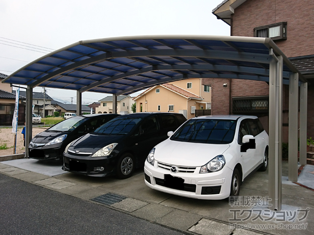 山口県周南市ののカーポート レイナトリプルポートグラン　積雪〜20cm対応 施工例