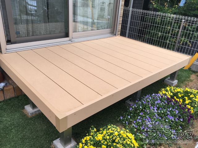 千葉県千葉市ののウッドデッキ リウッドデッキ 200 施工例