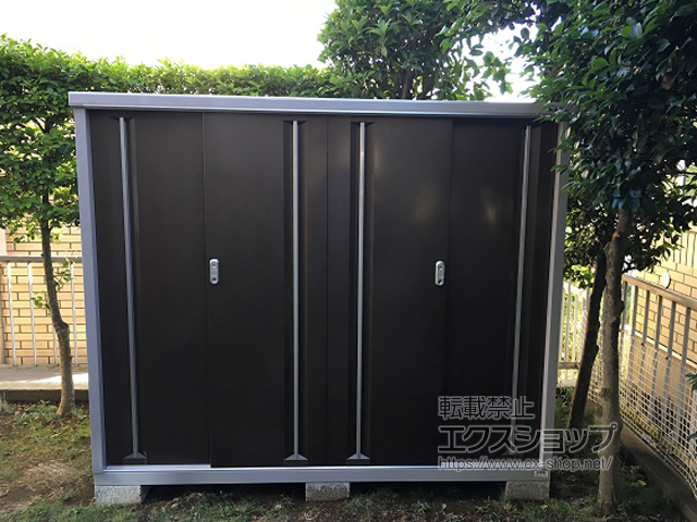 東京都世田谷区のの物置・屋外倉庫 シンプリー 一般型 1940×905×1603 MJX-199D-TB 施工例