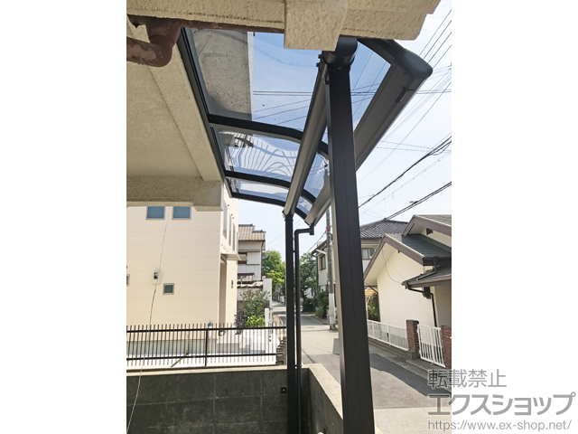 兵庫県神戸市ののテラス屋根 プレシオステラス R型 テラスタイプ 単体 積雪〜20cm対応 施工例