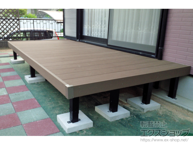 福岡県中間市ののウッドデッキ マージウッドデッキ 施工例