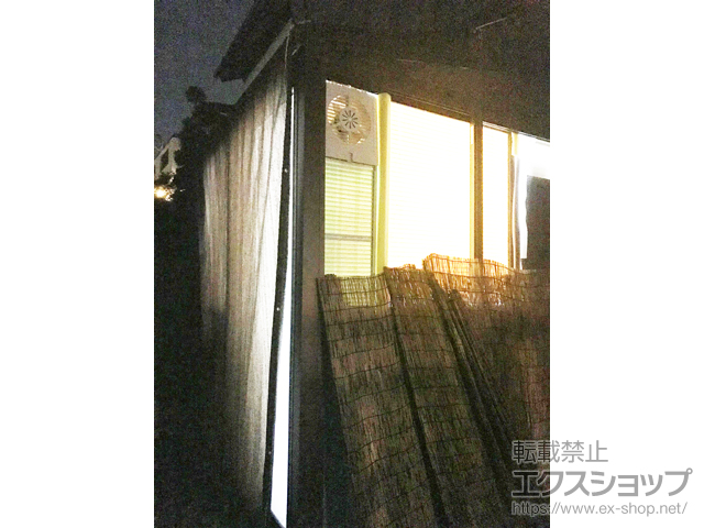 三重県四日市ののテラス囲い・サンルーム サンフィールIII F型 ランマなし スタンダート ノーマルタイプ 桁下ロング柱 床納まり 積雪〜20cm対応 施工例