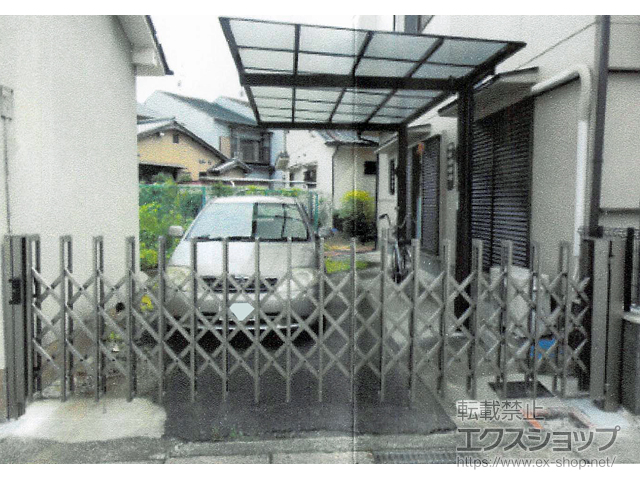 京都府京都市ののカーゲート エアリーナII ノンキャスター 片開きタイプ 41S 施工例