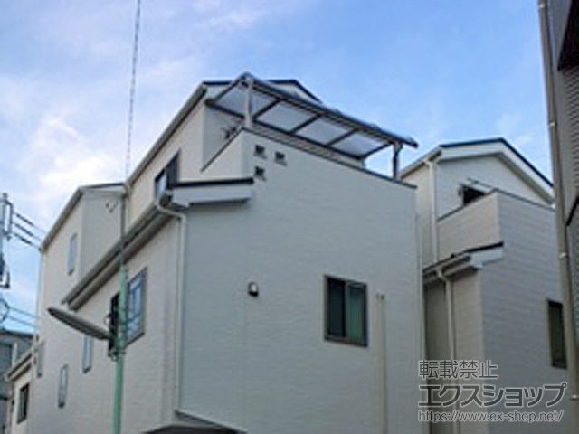 東京都品川区ののバルコニー・ベランダ屋根 パワーアルファ RB型 屋根タイプ 単体 積雪〜30cm対応 施工例