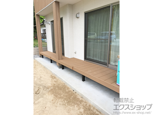 福島県いわき市ののウッドデッキ リウッドデッキ 200 施工例