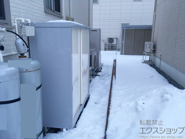 岩手県盛岡市のの物置・屋外倉庫 シンプリー 一般型 1520×615×1603 MJX-156D-FW 施工例