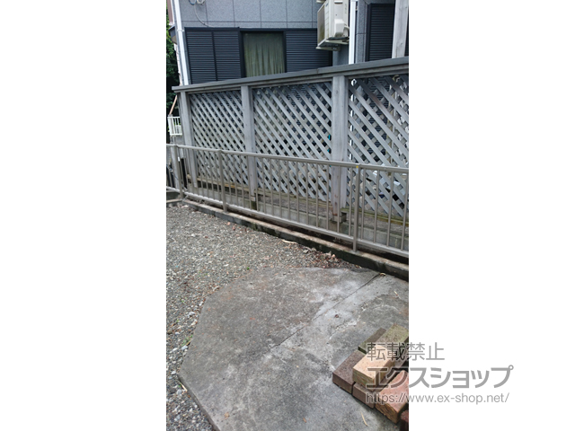 神奈川県横須賀市ののフェンス・柵 ミエッタフェンス 防犯たて格子タイプ 自由柱 施工例
