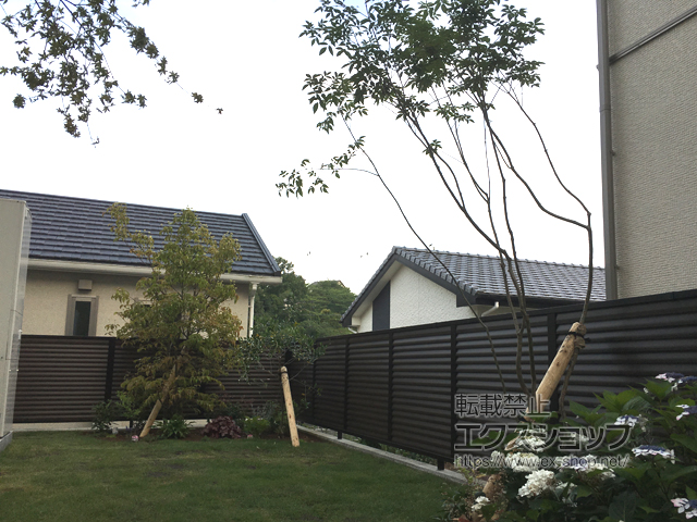 静岡県三島市ののフェンス・柵 シャトレナM3型 フリー支柱 施工例