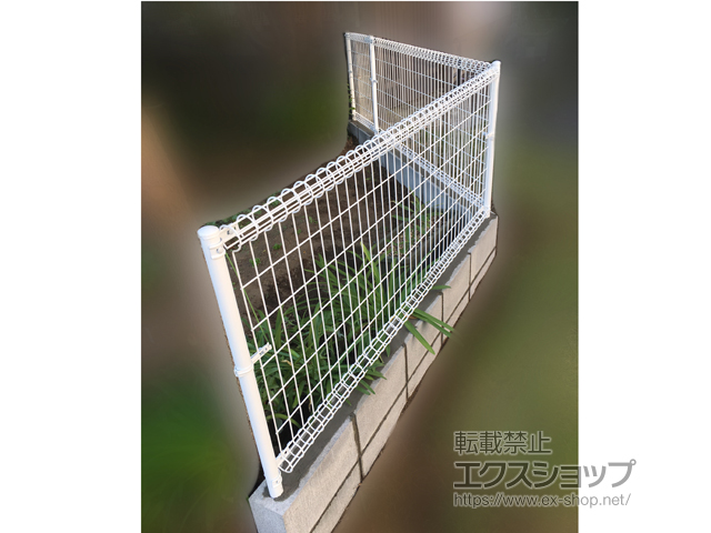 神奈川県平塚市ののフェンス・柵 メッシュフェンスM0 間仕切柱 施工例