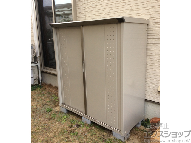 大阪府池田市のの物置・屋外倉庫 グランプレステージジャンプ 1488×650×1600 GP-156B-T-MW 施工例