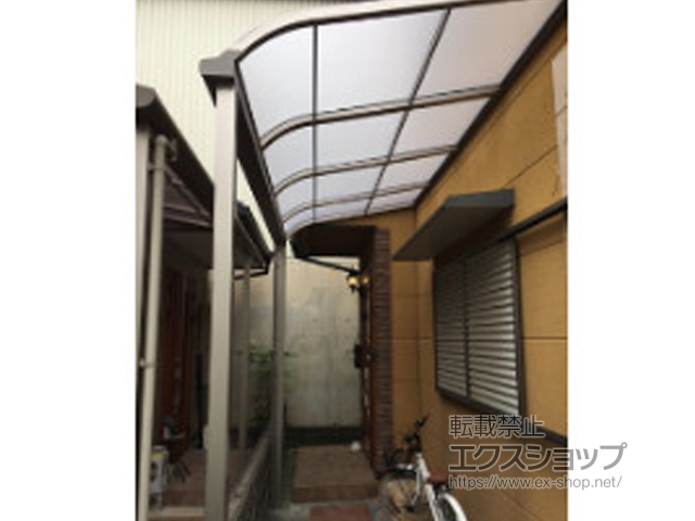 京都府京都市ののテラス屋根 スピーネ R型 テラスタイプ 単体 積雪〜20cm対応 施工例