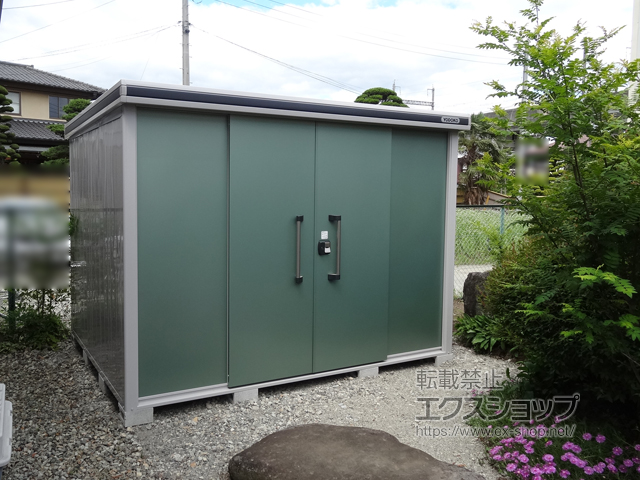 栃木県那須塩原市のの物置・屋外倉庫 エルモ 一般型 2920×2220×2117 LMD-2922-EG 施工例