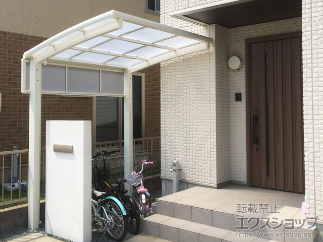 静岡県浜松市ののサイクルポート・駐輪場 ネスカRミニ (ラウンドスタイル) 積雪〜20cm対応 施工例