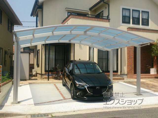 広島県広島市ののカーポート レイナツインポートグランZ　積雪〜20cm対応 施工例