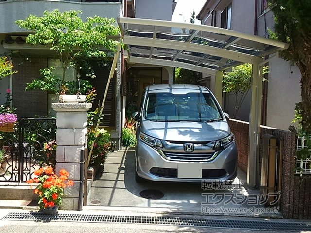 兵庫県西宮市ののカーポート レイナポートグラン　積雪〜20cm対応 施工例