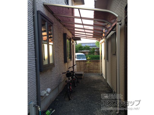 静岡県牧之原市ののテラス屋根 ヴェクターテラス R型 テラスタイプ 連棟 積雪〜20cm対応 施工例