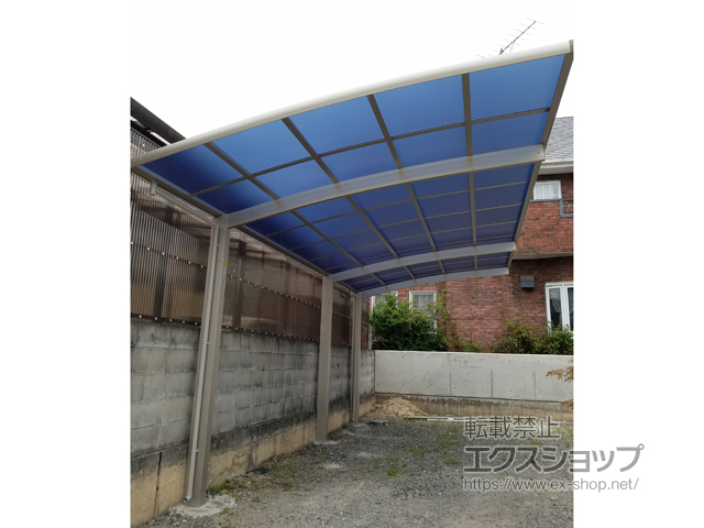 徳島県吉野川市ののカーポート レイナポートグラン 延長　積雪〜20cm対応 施工例