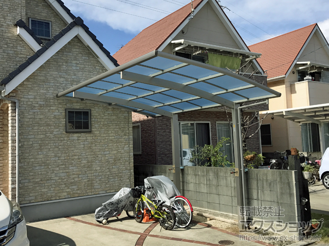 愛媛県松山市ののカーポート レイナポートグラン 積雪〜20cm対応 施工例