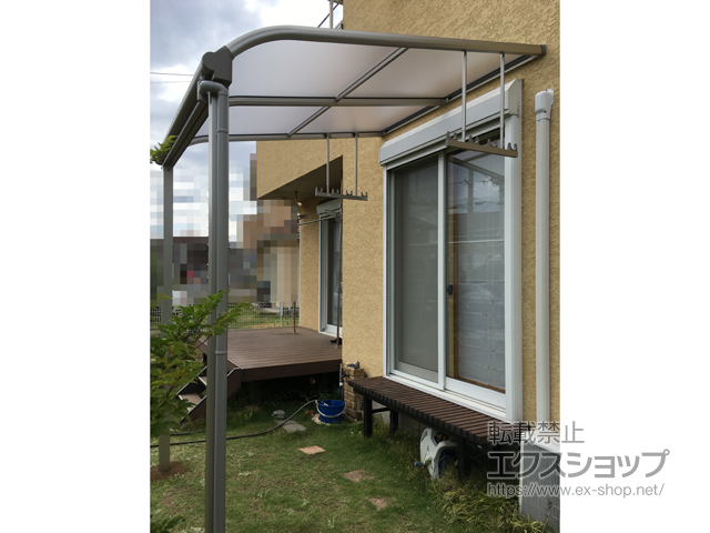 埼玉県日高市ののテラス屋根 ヴェクターテラス R型 テラスタイプ 単体 積雪〜20cm対応 施工例