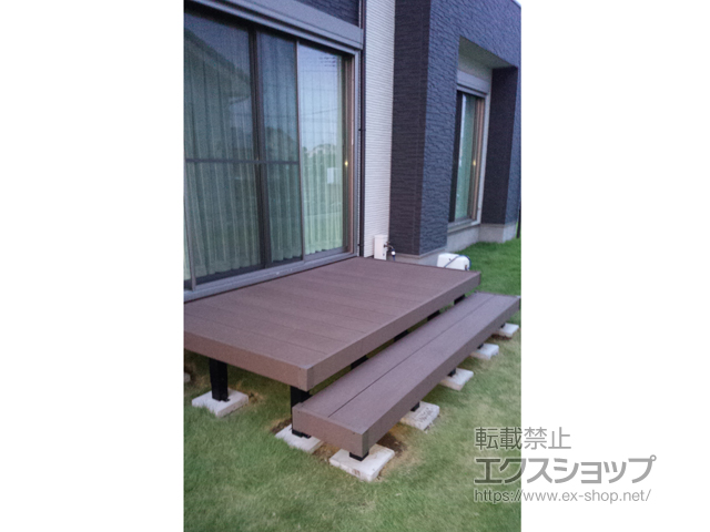 埼玉県加須市ののウッドデッキ リウッドデッキ 200 施工例