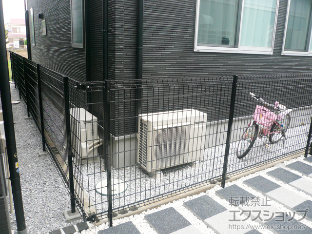 神奈川県茅ヶ崎市ののフェンス・柵 ハイグリッドフェンスN8型 フリーポールタイプ 施工例