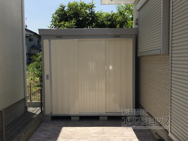 千葉県野田市のの物置・屋外倉庫 ネクスタ 一般型 2210×1370×2020 NXN-30S-FW 施工例