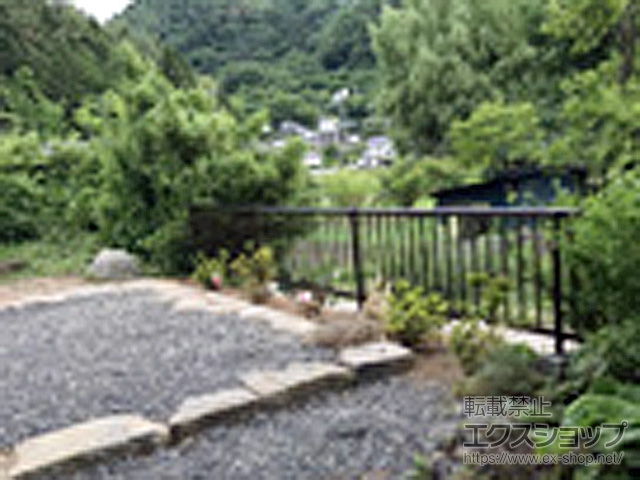 長野県松本市ののフェンス・柵 ミエッタフェンス 防犯たて格子タイプ 自由柱 施工例