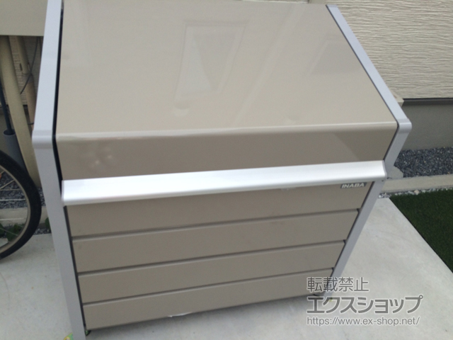 埼玉県越谷市ののゴミステーション ダストボックスミニ メッシュ床タイプ DBN-106M 400L 施工例