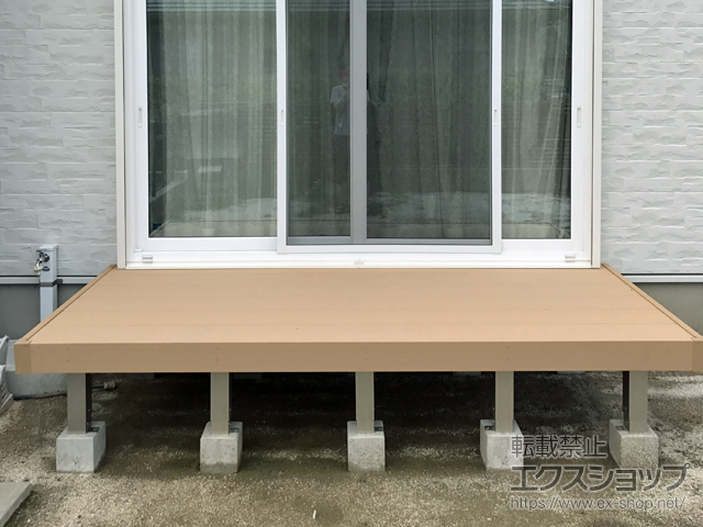 福岡県宮若市ののウッドデッキ リウッドデッキ 200 施工例