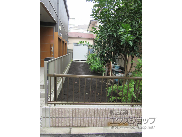 東京都品川区ののフェンス・柵 ハイサモア フリーポールタイプ　 施工例