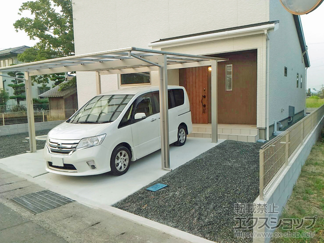 熊本県熊本市ののカーポート エフルージュ ツイン 積雪〜20cm対応 施工例