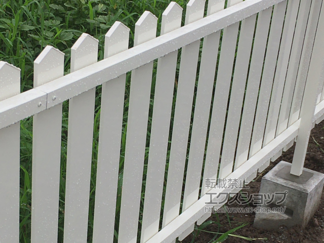 埼玉県秩父市ののフェンス・柵 レスティンフェンス7型 自由柱施工 施工例