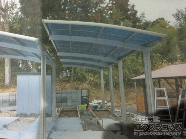 山口県周南市ののカーポート レイナポートグラン 縦連棟　積雪〜20cm対応 施工例