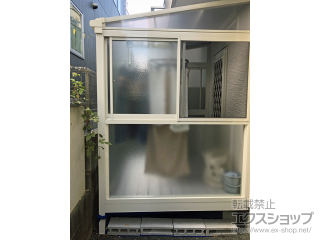 静岡県静岡市ののテラス囲い・サンルーム サニージュ F型 床納まり ランマ無 積雪〜20cm対応 施工例