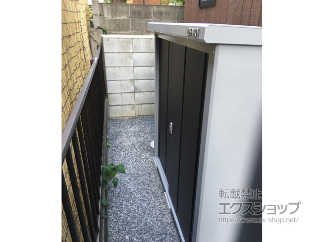 千葉県千葉市のの物置・屋外倉庫 ロータス LSmini-1305 一般型 1320×500×1400 LSmini-1305-CB 施工例