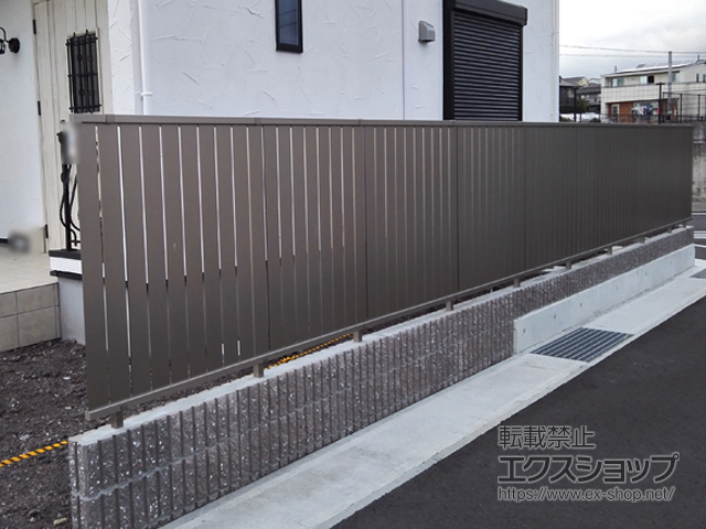 静岡県富士市ののフェンス・柵 シャトレナ 2型 フリー支柱タイプ 施工例