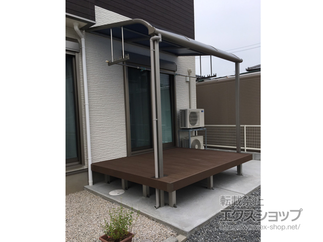 福岡県筑後市ののウッドデッキ リウッドデッキ 200 施工例