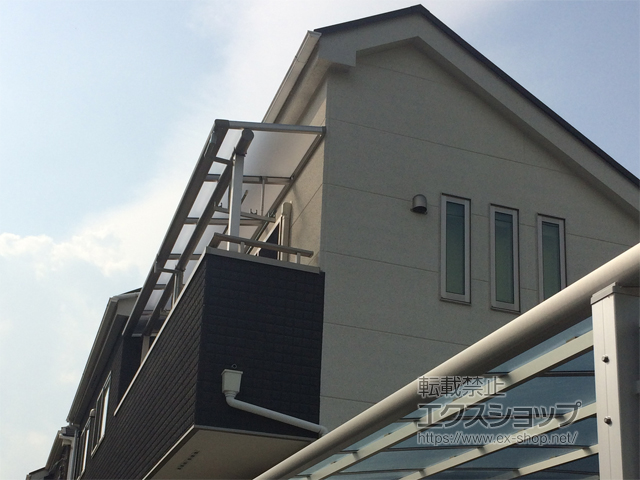東京都杉並区ののバルコニー・ベランダ屋根 ヴェクターテラスF型 屋根タイプ 連棟 積雪〜20cm対応 施工例