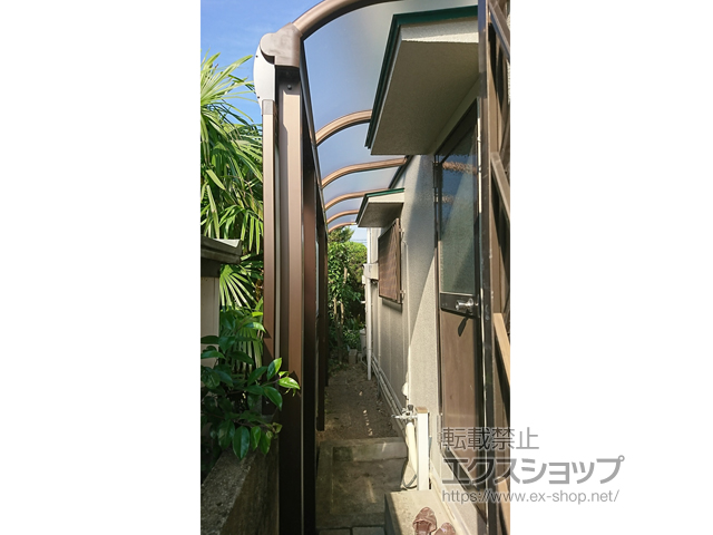 愛媛県新居浜市ののテラス屋根 ヴェクターテラス R型 テラスタイプ 単体 積雪〜20cm対応 施工例