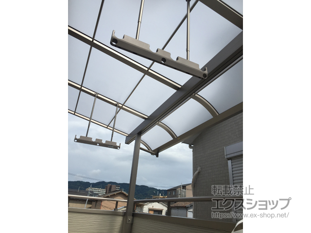大阪府八尾市ののバルコニー・ベランダ屋根 スピーネ R型 屋根タイプ 単体 積雪〜20cm対応 施工例