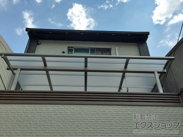 京都府京都市ののバルコニー・ベランダ屋根 スピーネ R型 屋根タイプ 単体 積雪〜20cm対応 施工例
