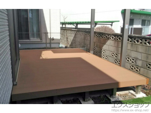 千葉県柏市ののウッドデッキ リウッドデッキ 200 施工例